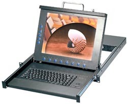 1U高集成顯示器鍵盤與8口KVM轉(zhuǎn)換工控機 工業(yè)自動化的高效之選